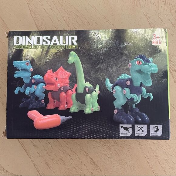 New DIY Dinosaur Assembly Toy Series Build Yourself New In Box T-Rex Triceratops - Picture 2 of 8